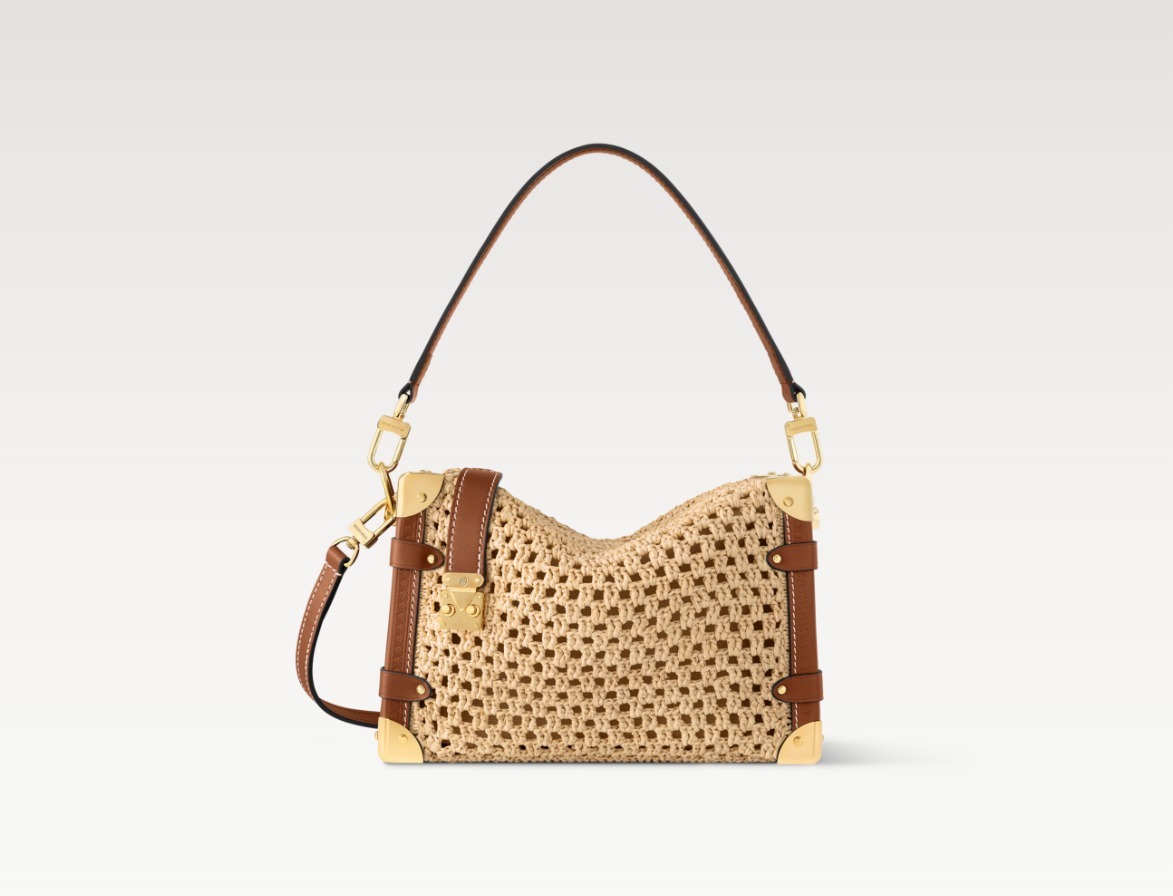 LOUIS VUITTON ラフィア サイドトランク MM / M14405