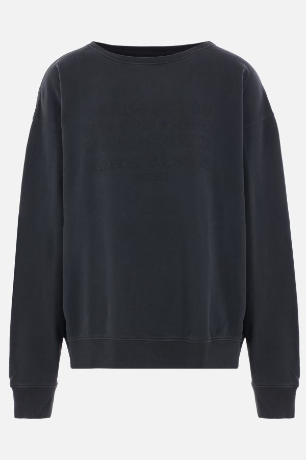 パーカー・フーディ JERSEY OVERSIZED SWEATSHIRT WITH LOGO EMBROIDERY
