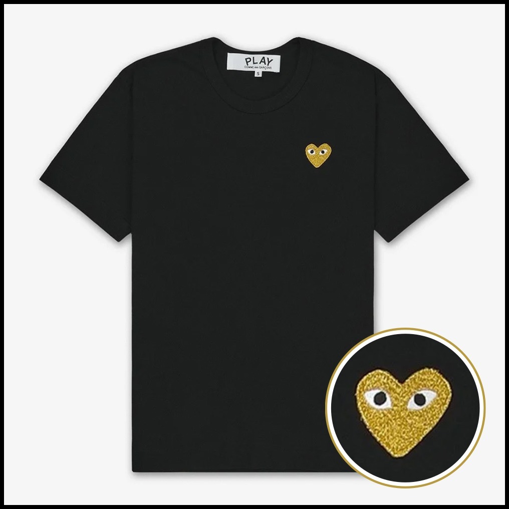 正規品★PLAY COMME des GARCONS★ゴールドハート 半袖Tシャツ