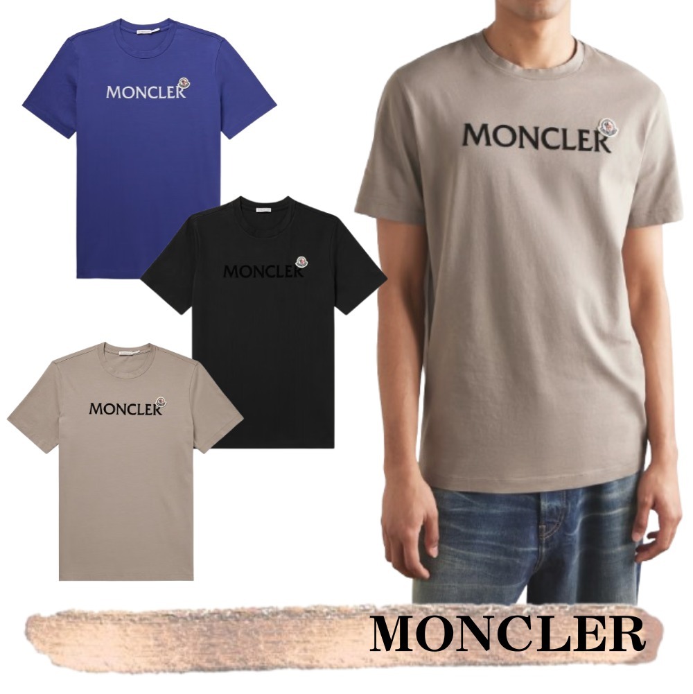 Moncler☆関税込み☆ロゴフロックアップリケジャージーTシャツ