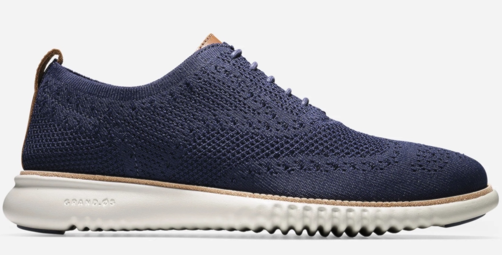 Cole Haan 27.5cm ゼログランド ブルー スニーカー ニット 軽量