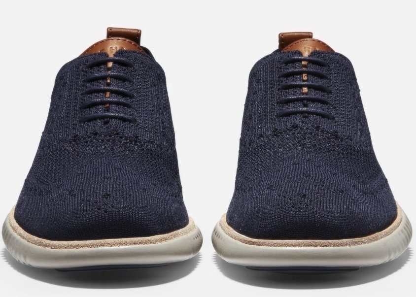 Cole Haan 27.5cm ゼログランド ブルー スニーカー ニット 軽量