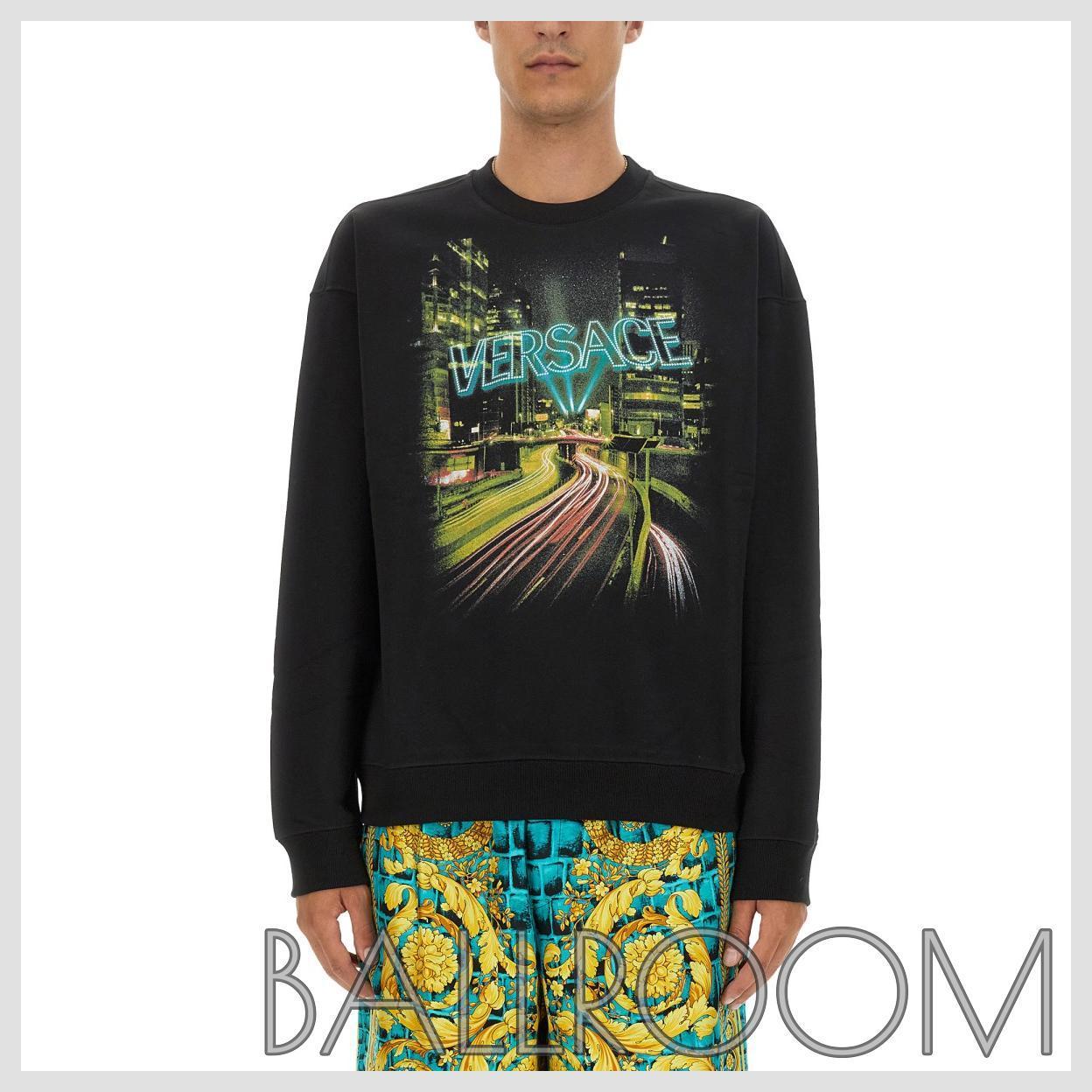 スウェット・トレーナー VERSACE COTTON SWEATSHIRT WITH LOGO