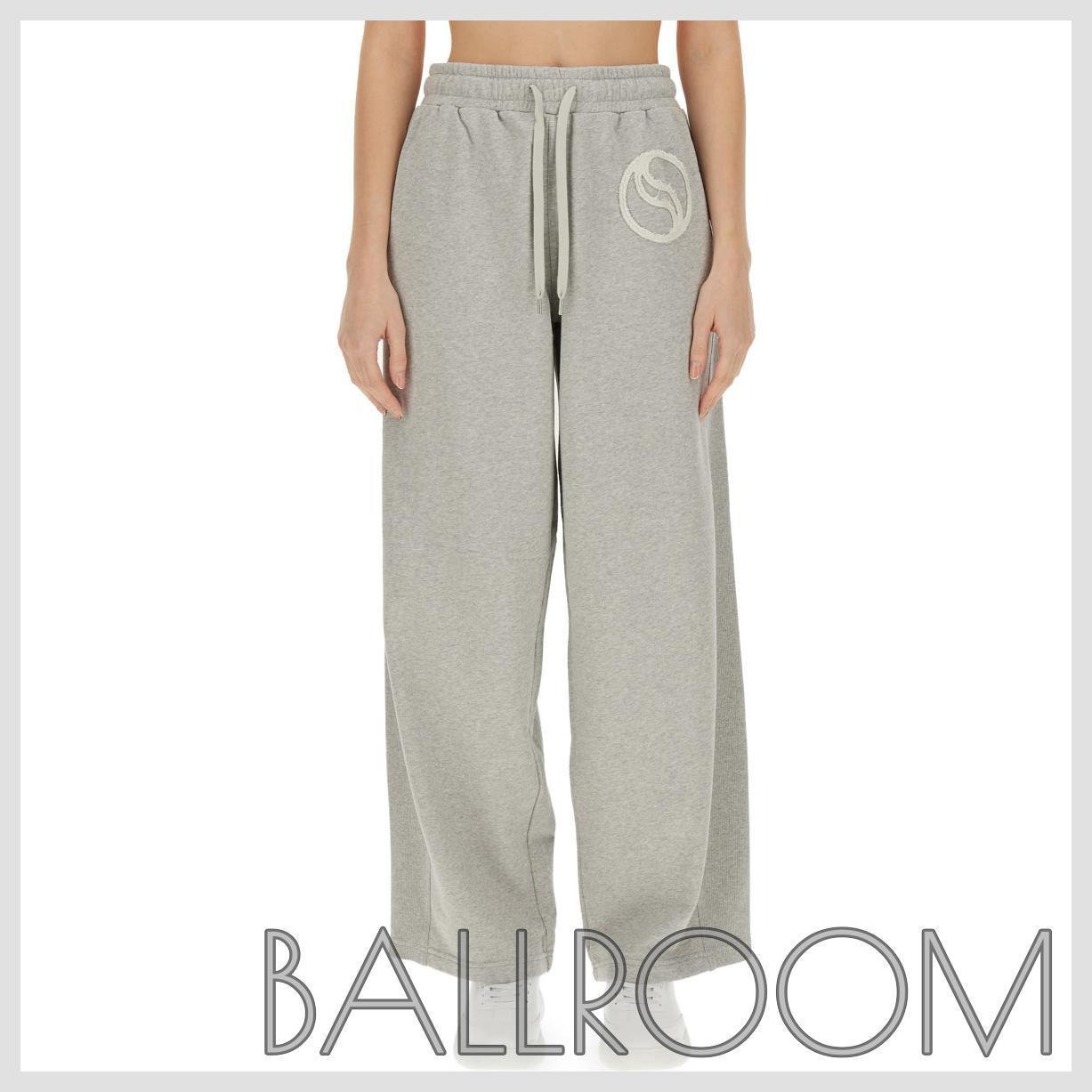 パンツ STELLA MCCARTNEY COTTON FLEECE JOGGING PANTS WITH LOGO