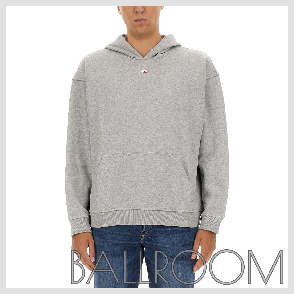 スウェット・トレーナー DIESEL S-BOXT-HOOD-D COTTON JERSEY SWEATSHIRT