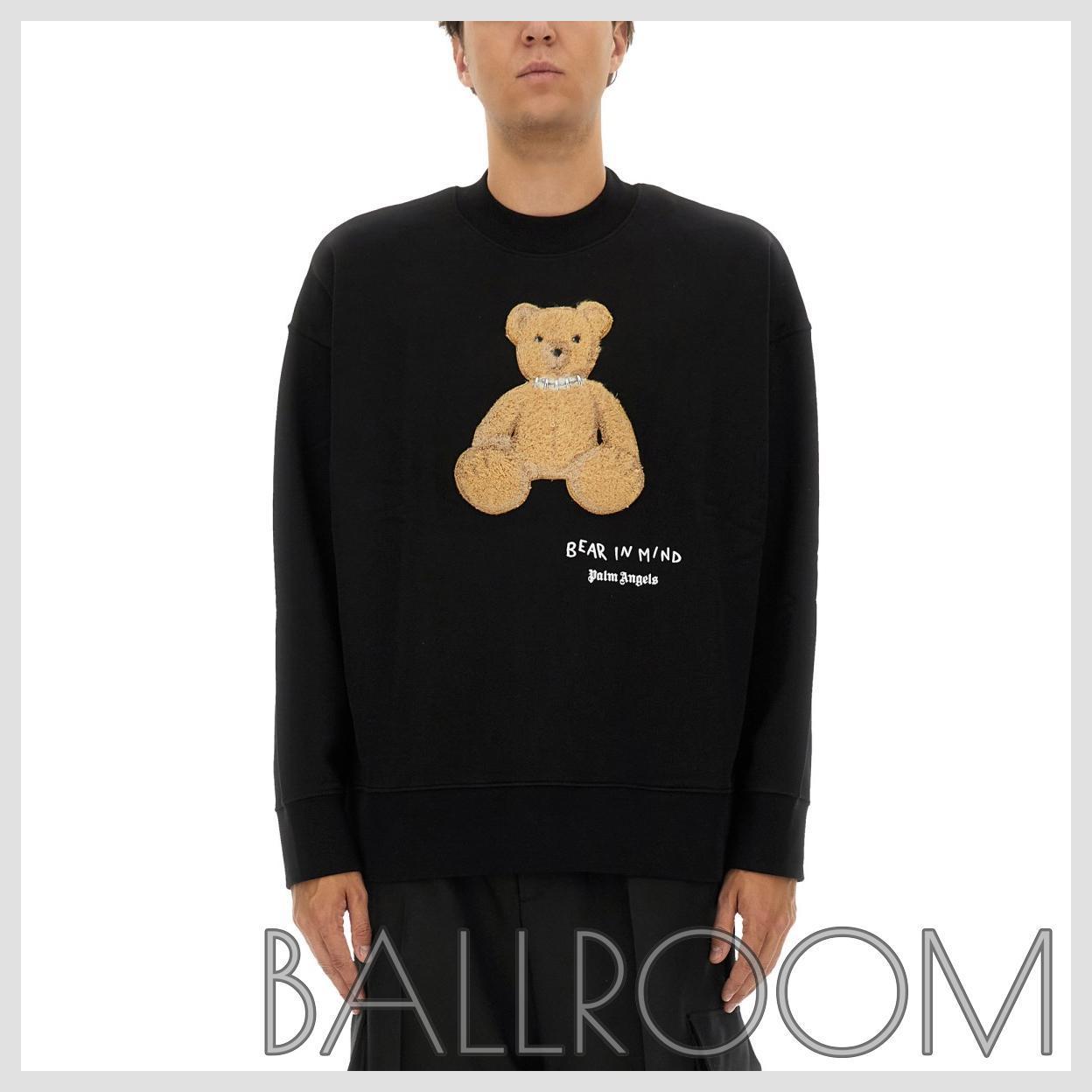スウェット・トレーナー PALM ANGELS COTTON BEAR SWEATSHIRT