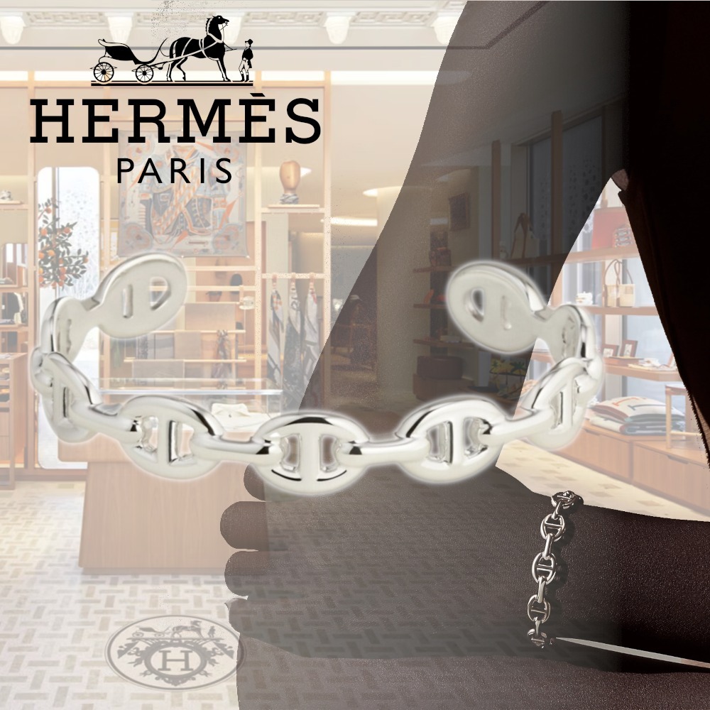 【即完売】HERMES シェーヌダンクル アンシェネMM ブレスレット