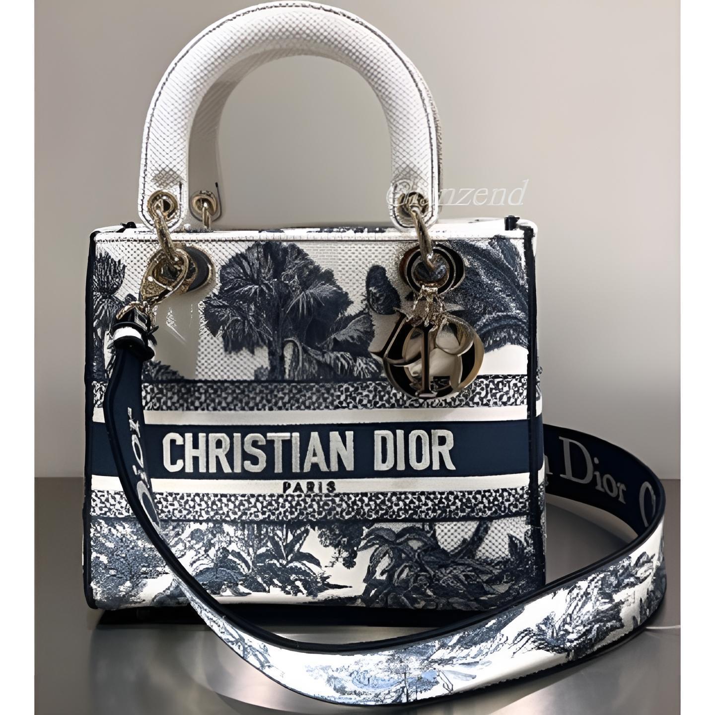 爽やか♪【Dior】《Dioriviera Lady D-Lite》ミディアムバッグ