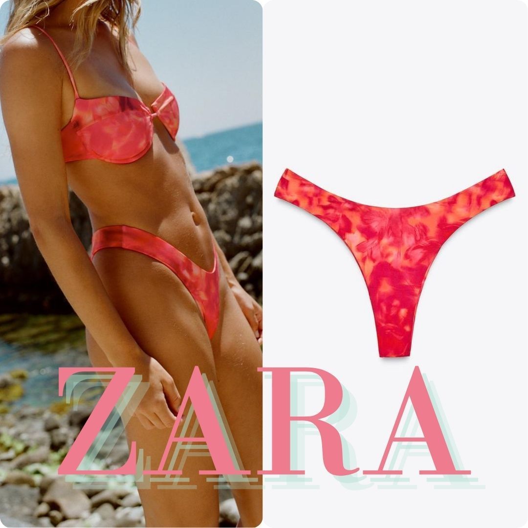 ZARA ギャザービキニボトム 2910/214