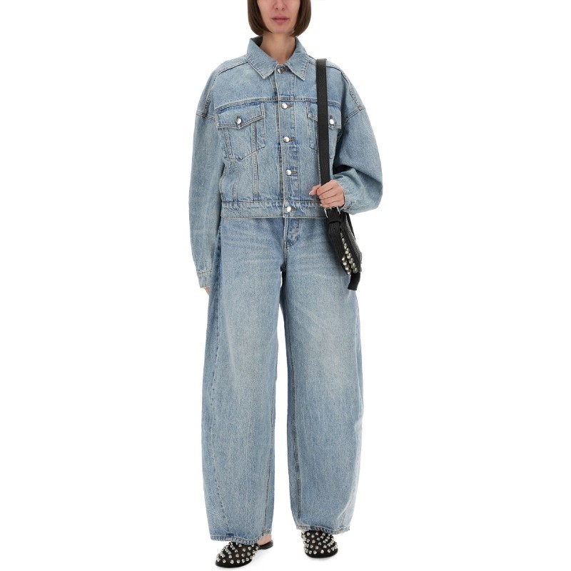 デニム・ジーパン Alexander Wang FW25 \"FLOAT\" DENIM JEANS (4DC3254819 470C)
