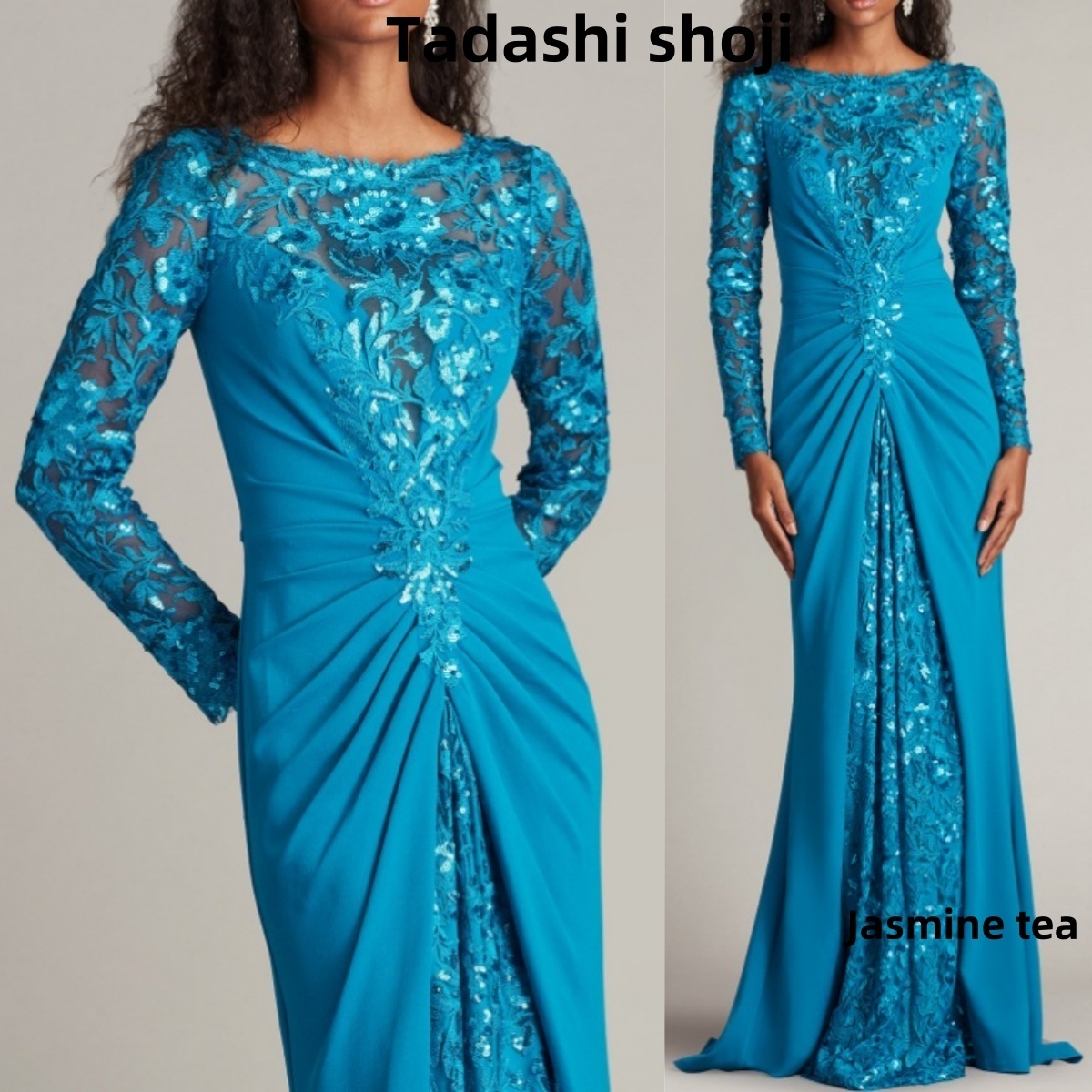 ★新作♪★TADASHI SHOJI スパンコール刺繍ガウン★