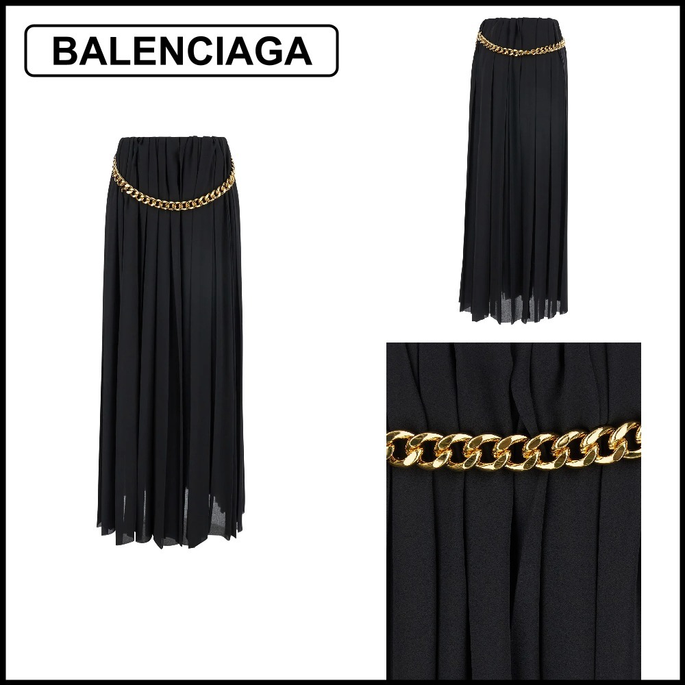 【BALENCIAGA】プリーツ マキシスカート☆SALE中
