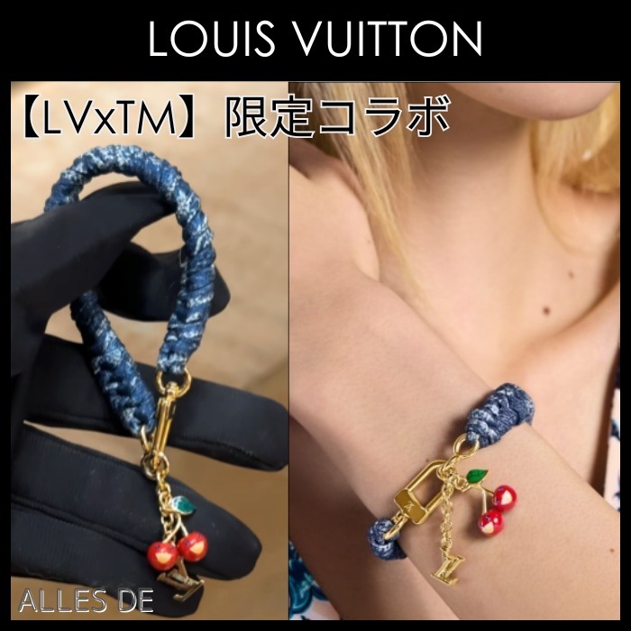 【LV×TM限定！チェリー】LOUIS VUITTON ブレスレット デニム