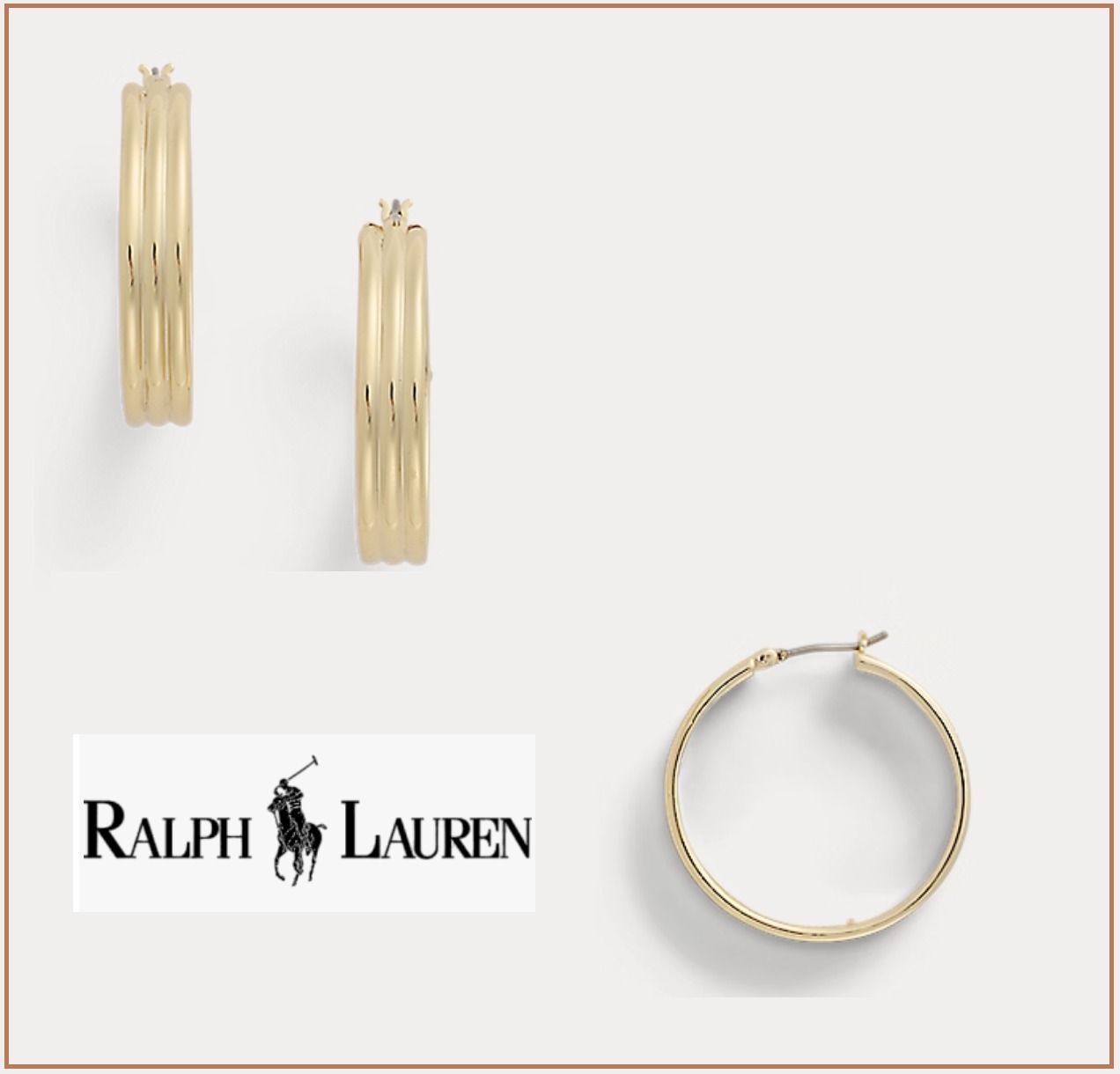 新作【Ralph Lauren】揺らめく 14Kゴールド♪シンプルで上品な♪
