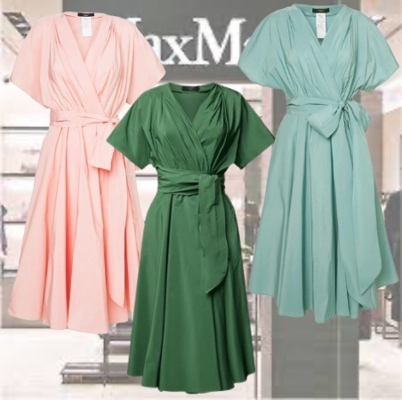 ★WEEKEND MAX MARA★アウトレット★タフタラップドレス♪♪