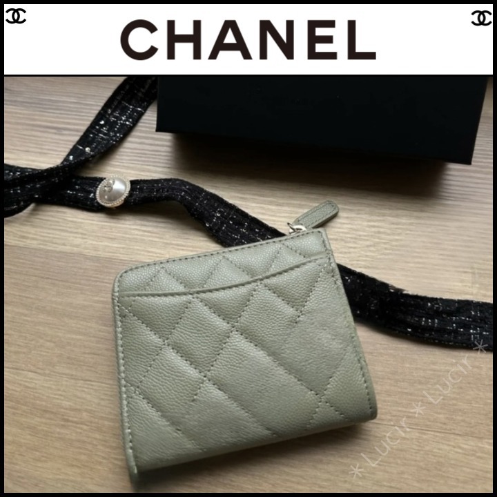 輝きを添えて☆CHANEL ミニ財布 L字ジップ