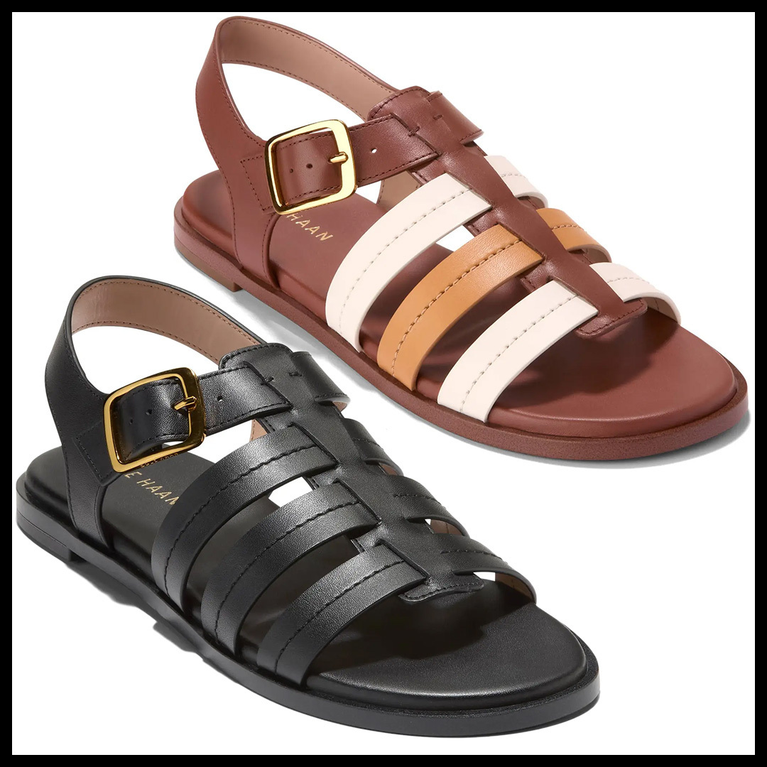 セール! Cole Haan バックル留め Flynn Fisherman サンダル