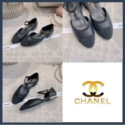 【パールが輝く♡】CHANEL メリージェーンフラットシューズ