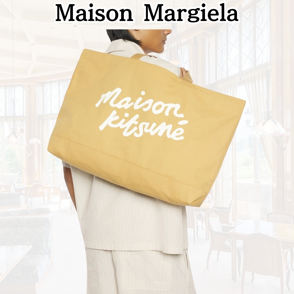 新作★MAISON KITSUNE*気品溢れる*ハイサマーキャンバストート