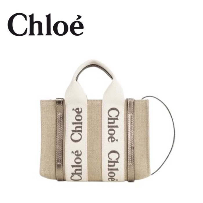 【Chloe】クロエ WOODY トートバッグ ベージュ