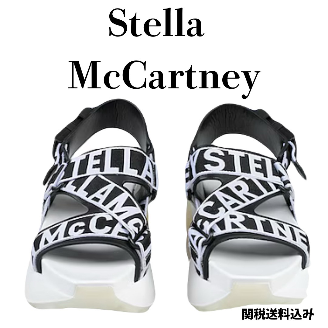 【StellaMcCartney】 ロゴテープ サンダル プラットフォーム