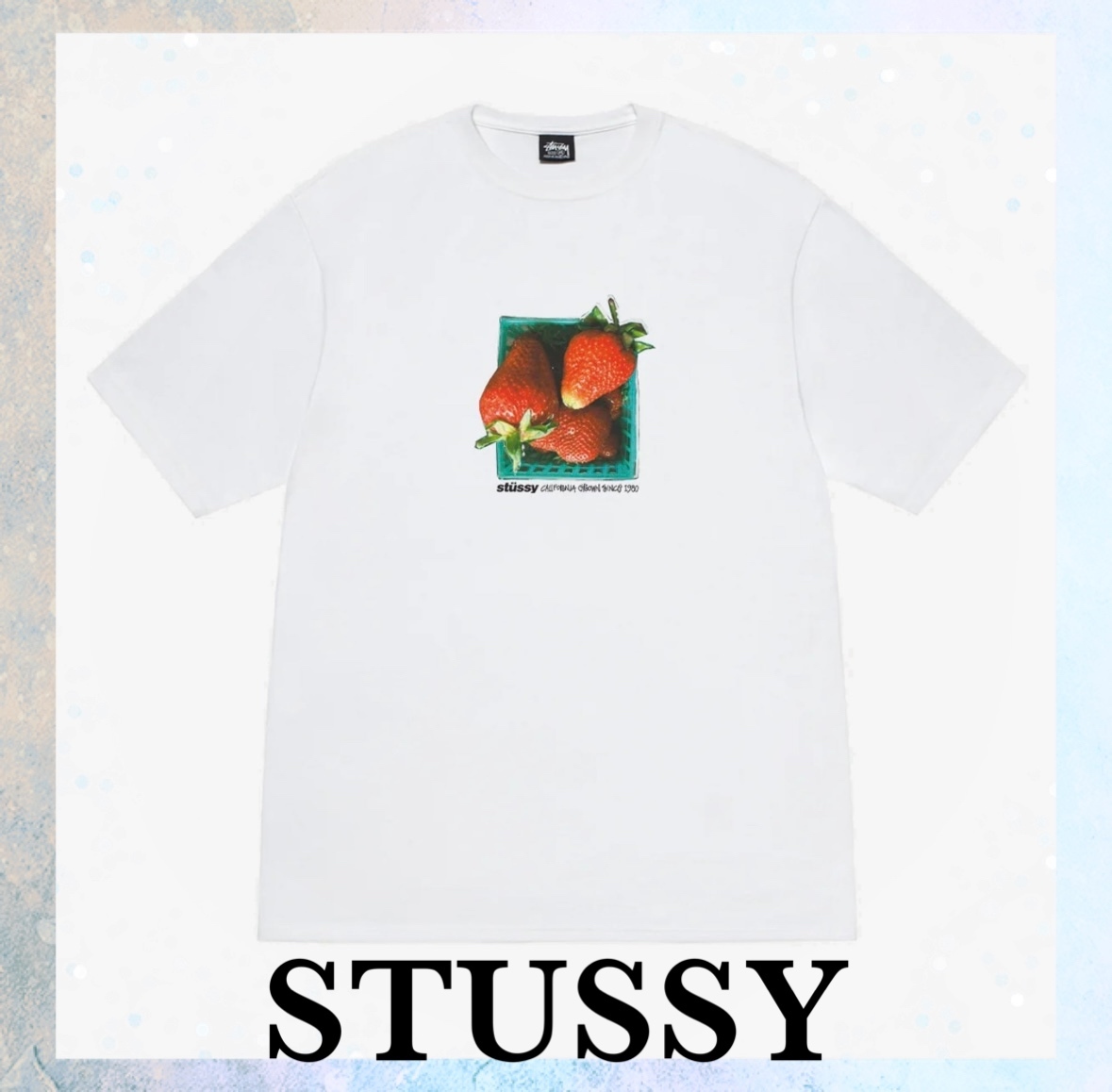 公式完売【STUSSY】Berries ホワイトTシャツ