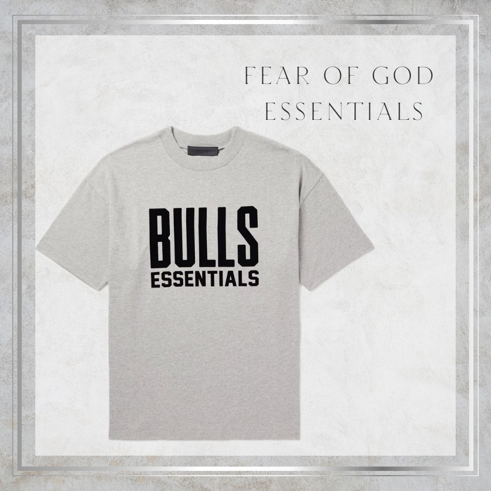 NBA Bulls アップリケ コットン ジャージー T シャツ