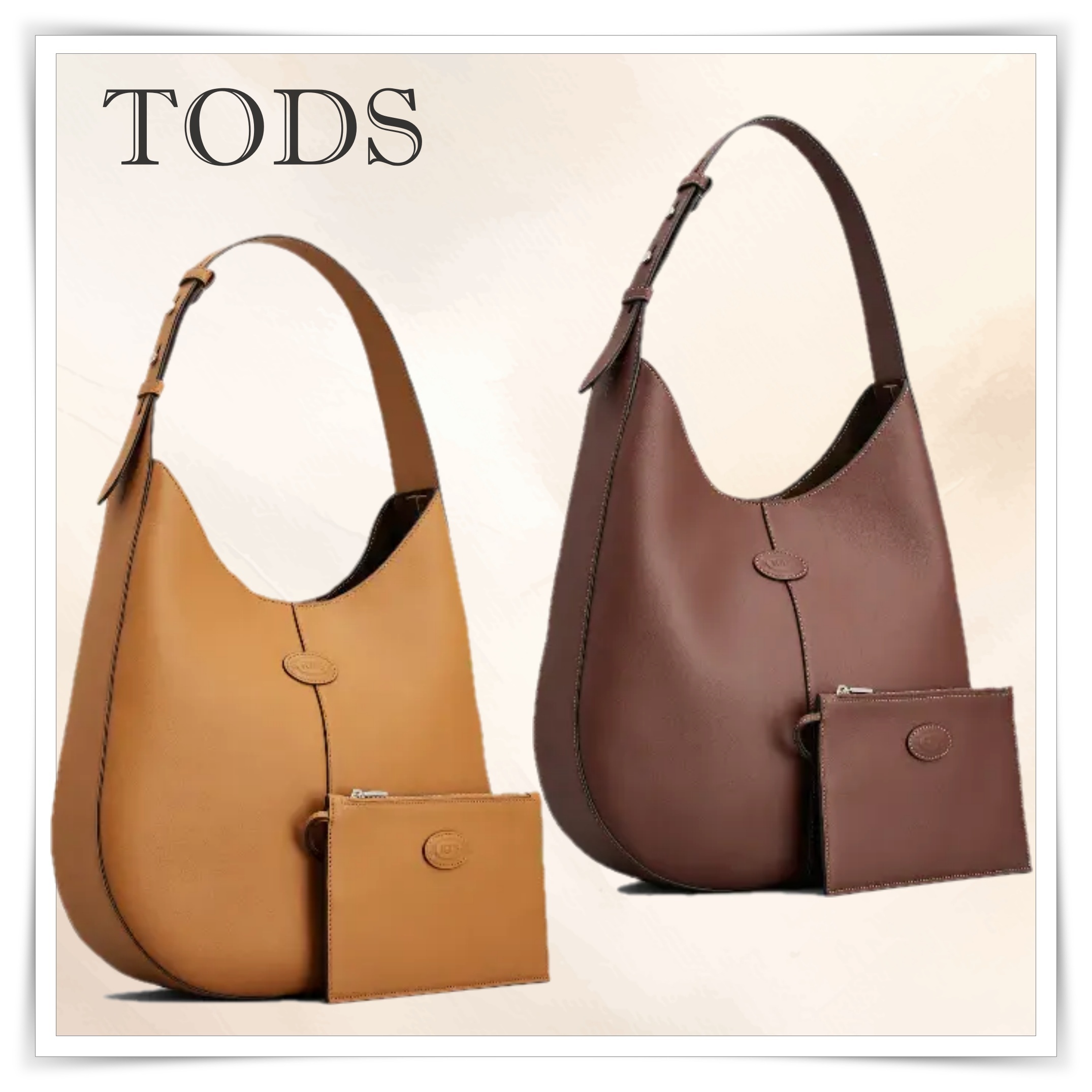 TOD'S トッズ Di バッグ レザー ホーボー スモール 関税込