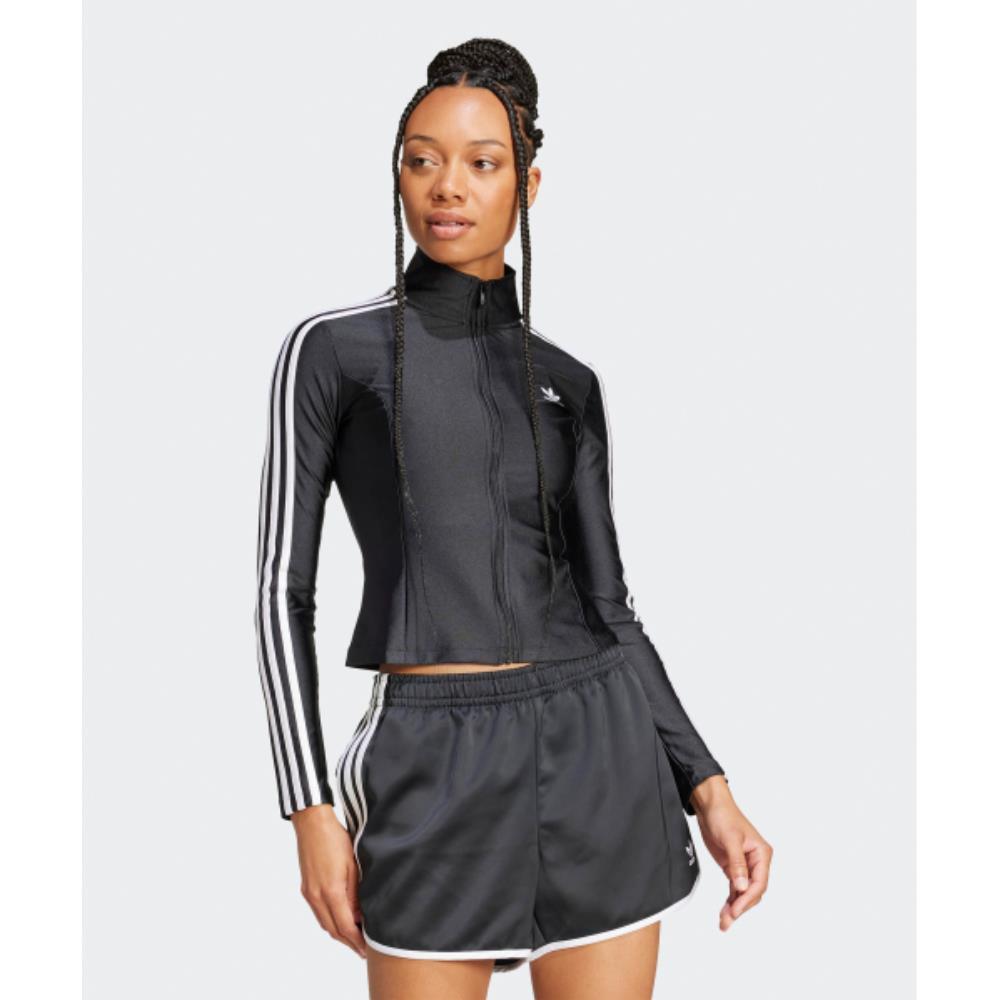 ◆adidas◆ 3S Slim Track Top Black JD5025