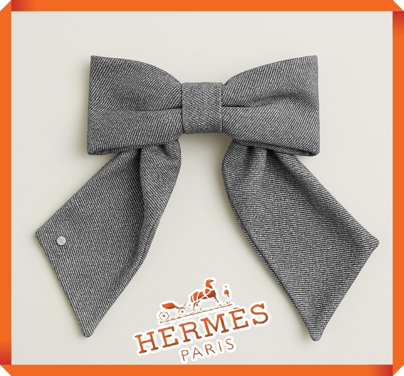 超かわいく☆HERMES★Karma リボンバレッタ