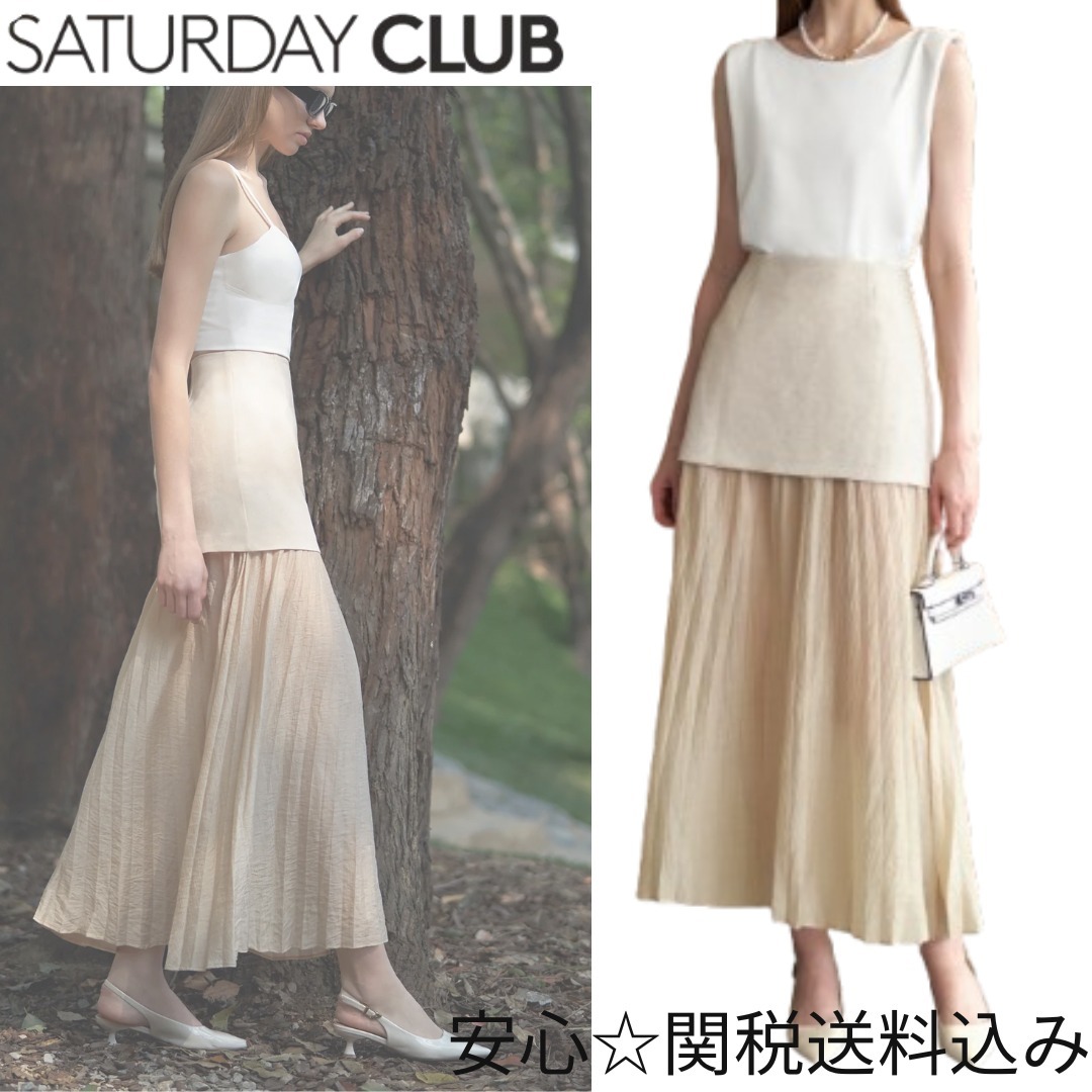 ☆SaturdayClub☆ プリーツマキシスカート