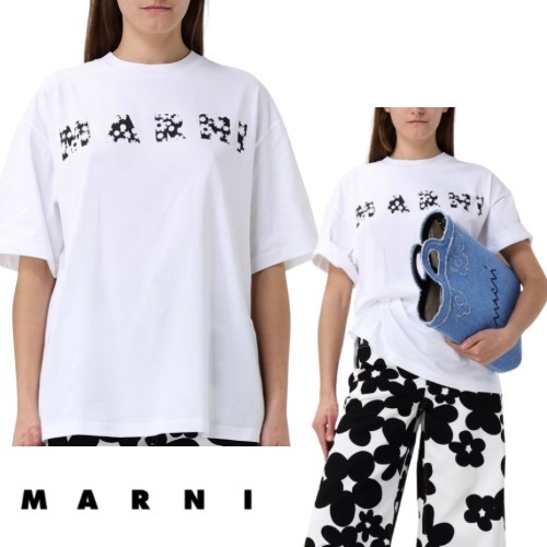 【MARNI】Tシャツ 半袖 カットソー コットン クルーネック
