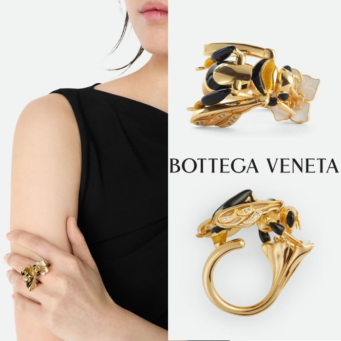 新作【Bottega Veneta】エイプ リング、スターリングシルバー