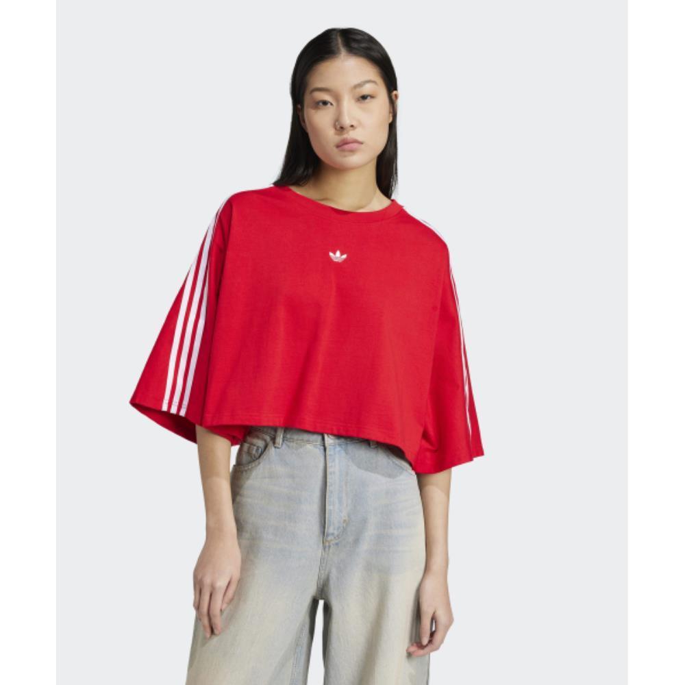◆adidas◆ ADILENIUM 3 Boxy Oversized Tee Red JY8885