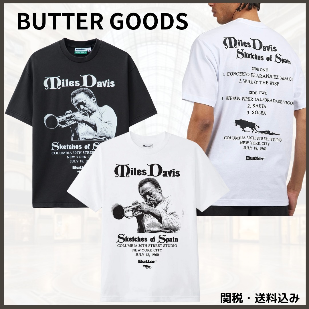 人気★BUTTER GOODS★x Miles Davis Sketches Of Spain Tシャツ