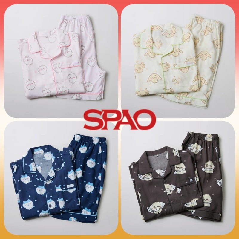 ◆25SS SPAO X ちいかわ半袖パジャマ/4色◆