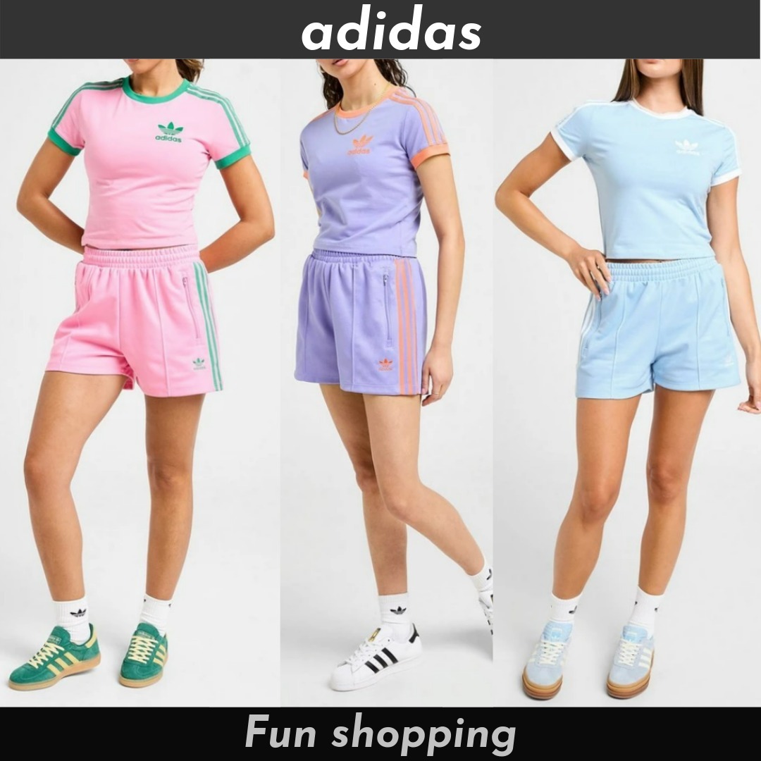 【adidas】ストライプ クラシック Tシャツ＆パンツ セットアップ