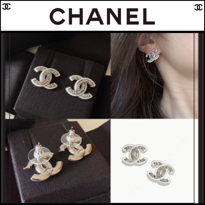 ☆輝きを添えて☆CHANE CCロゴ スタッドピアス 新作