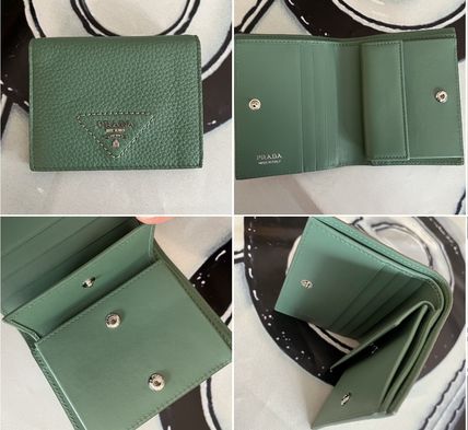 PRADA プラダ 二つ折り財布 コンパクト財布 メンズ シルバー