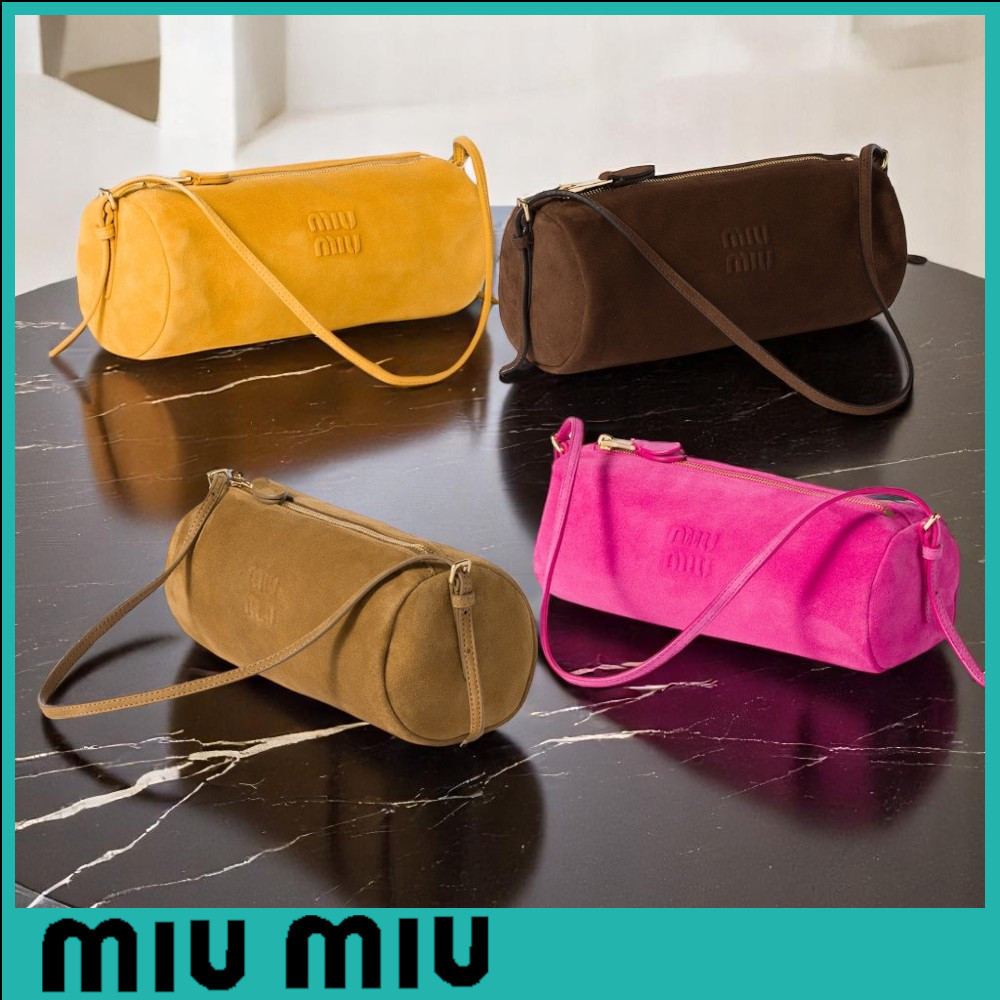 ★MIU MIU直営店★スエードレザーポーチ