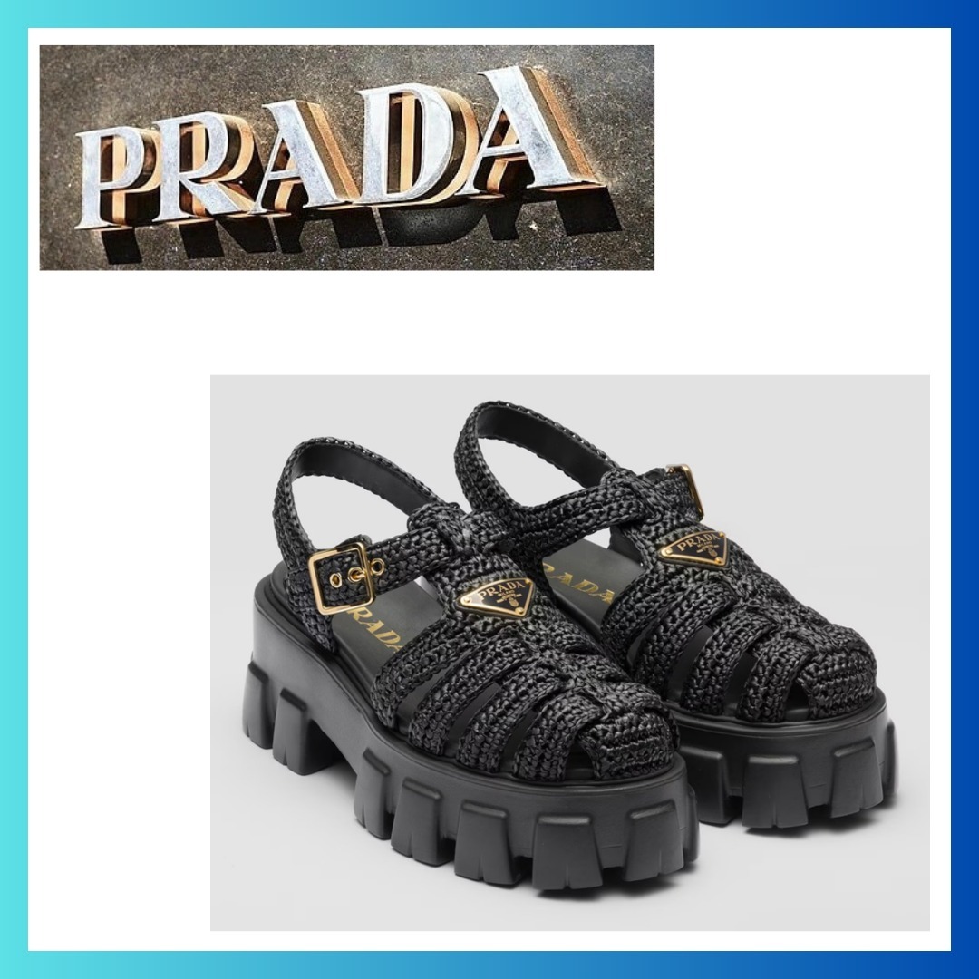 PRADA かぎ針編みのサンダリモノリス