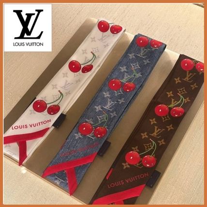 ホワイト（白）系 Louis Vuitton(ルイヴィトン) スカーフ
