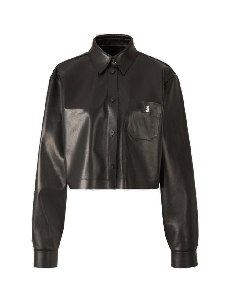 GIVENCHY カラ付きクロッフトシャケット 【関税込】