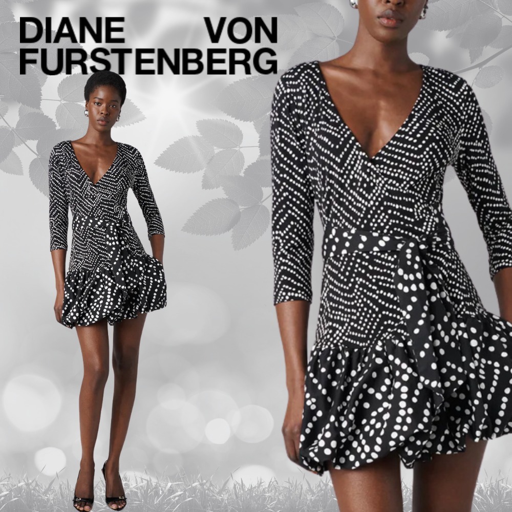 【関税込】DVF ★華やかな印象を叶える★ヘザーラップドレス