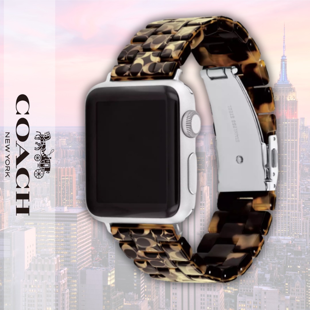 すぐ届く【COACH】APPLE WATCH ストラップ 38MM/40MM/41MM