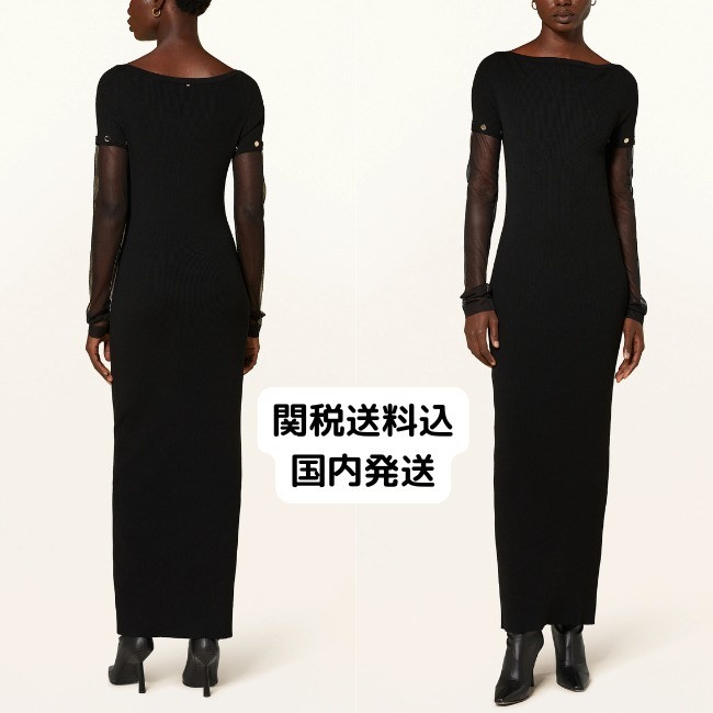 【SPORTMAX】グラツィア ストレッチ ビスコース ロング ドレス