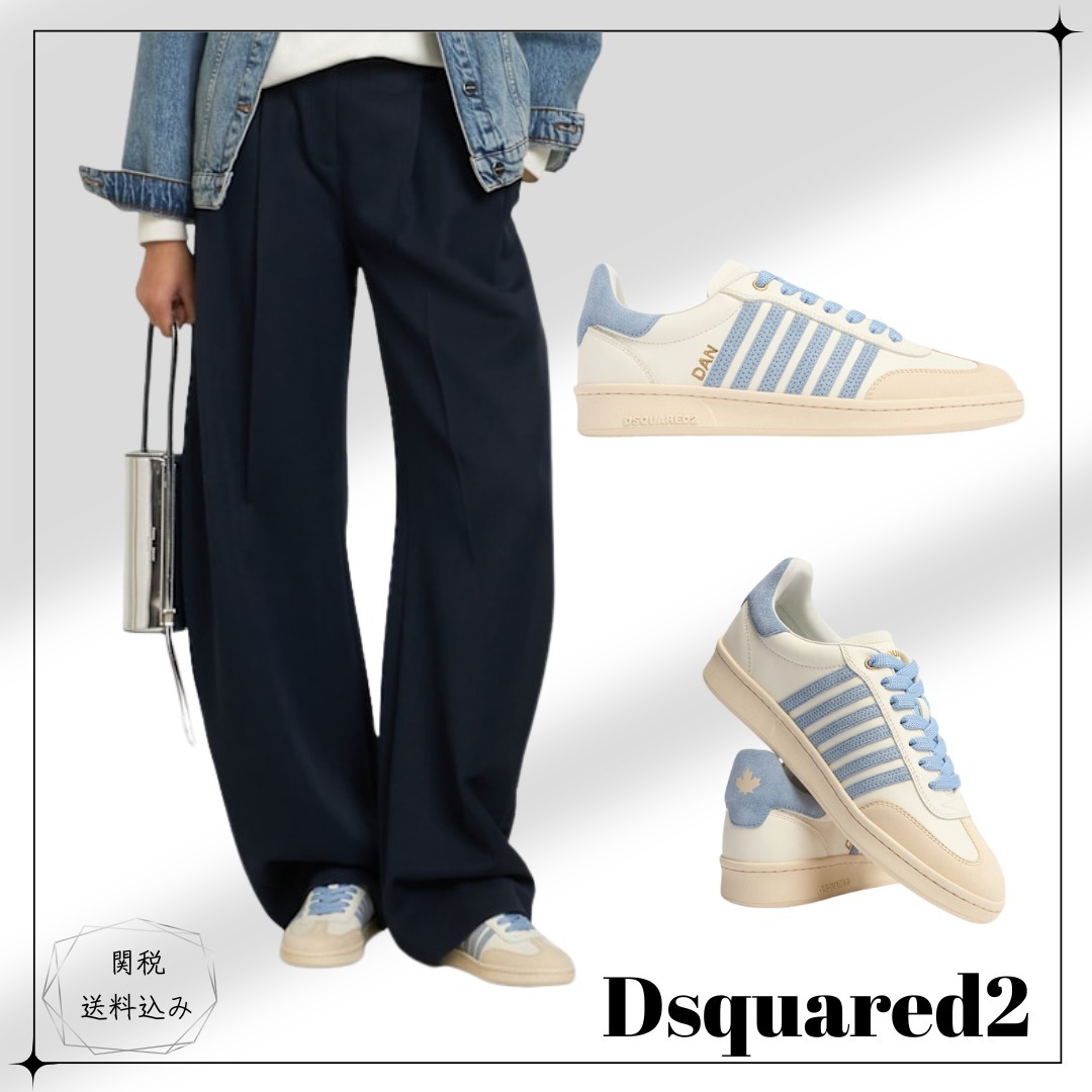 D SQUARED2【関税送料込】Boxer レザースニーカー