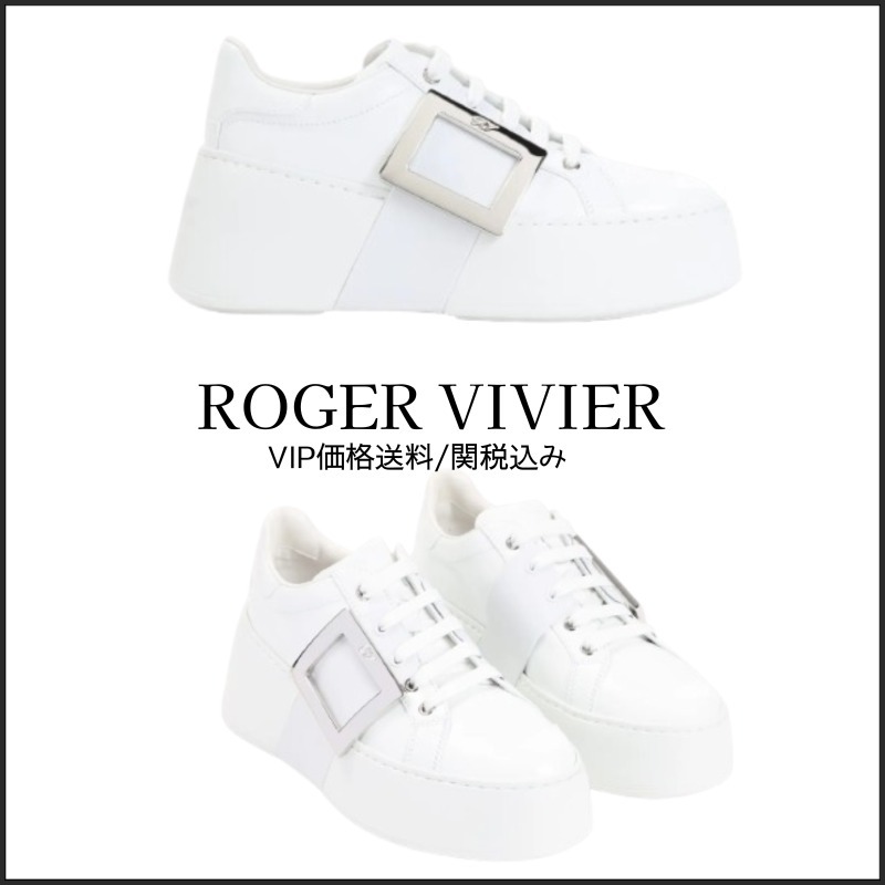 国内発送☆送関込【Roger Vivier】Viv` Skate レザースニーカー