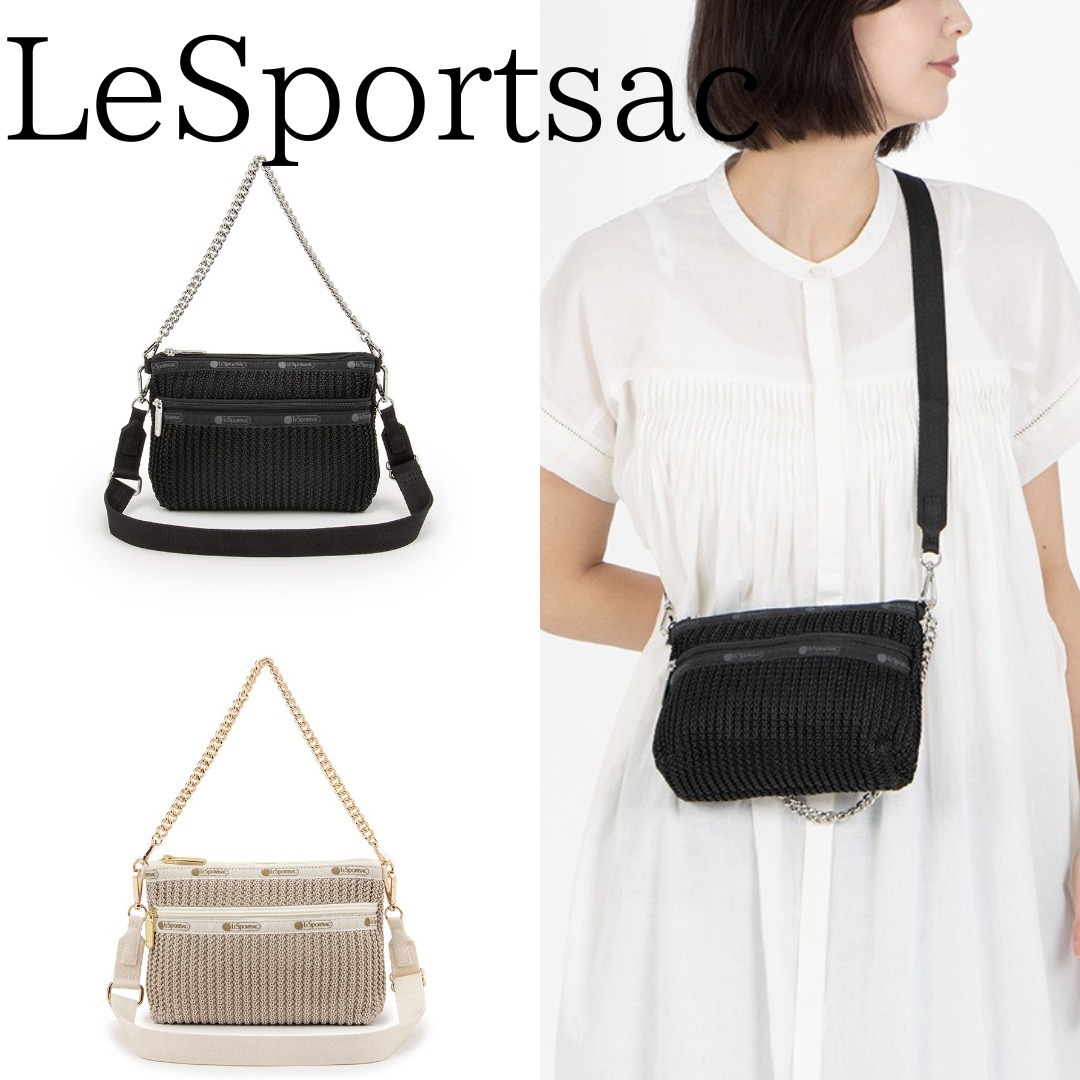 ■LeSportsac■CHAIN CROCHET CLUTCH