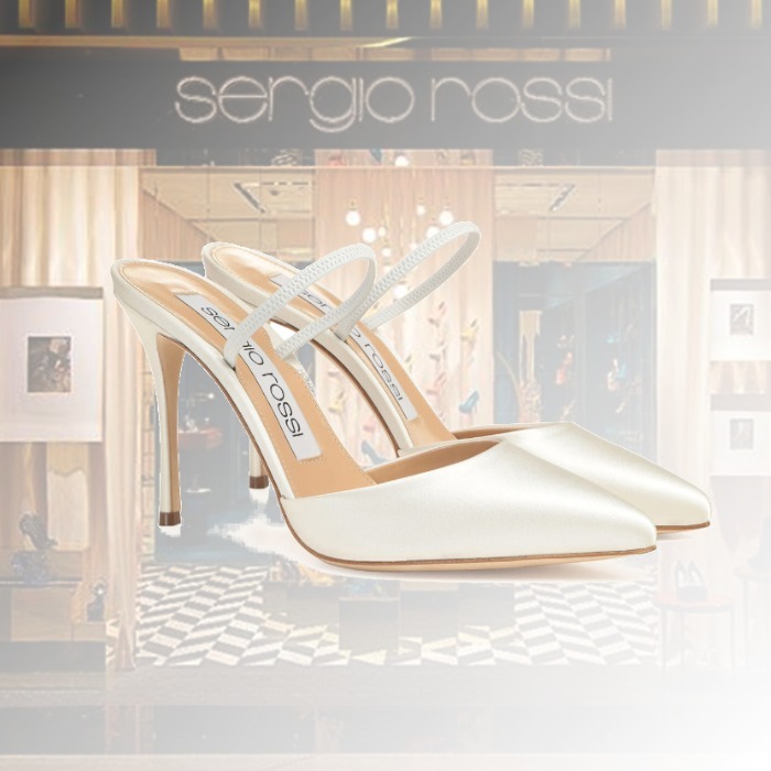 【★完売必至★】SERGIO ROSSI ☆ Godiva Bridal スリングバック